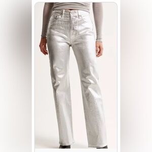 Abercrombie & Fitch Silver Flare Jeans